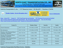 Tablet Screenshot of northeastbus.com